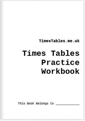 Times Tables Practice Workbook - buy now